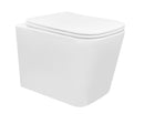 3303   X-Cube Wall Faced Pan Boxrim Flushing Soft Close Thick Seat (ISC03) For use with R&T or Geberit Frameless Concealed Cistern