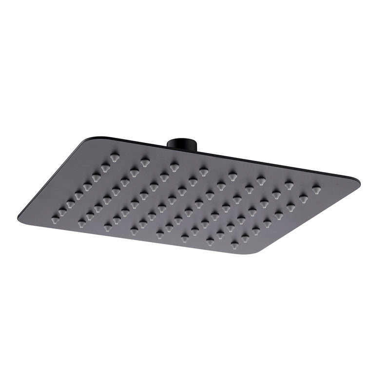 Taranto Square  Shower Head Square 200mm Matte Black