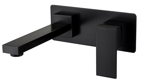 OX0113.BMTaran Wall Basin Mixer Matt Black