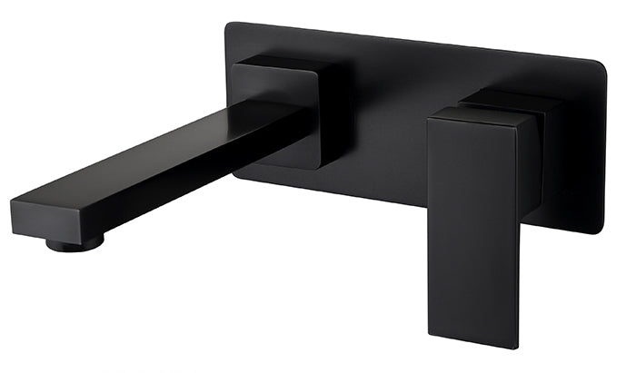 OX0113.BMTaran Wall Basin Mixer Matt Black