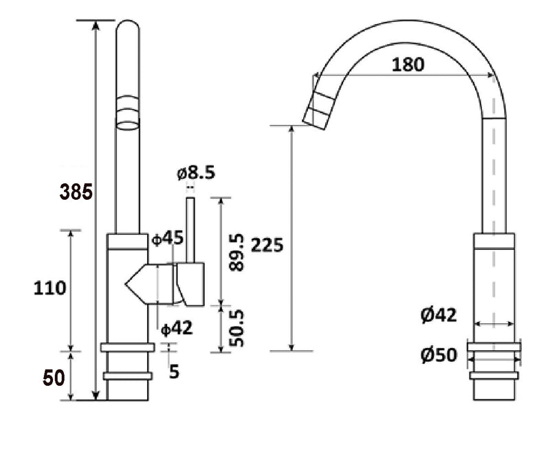 Pavia Kitchen Mixer CH