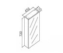 450 Mirror Shaving Cabinet Pencil Edge
Size:450 x 720 x150 mm
