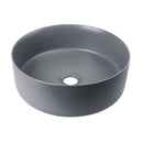 Round above counter basin Matt Grey 
Size: 355*355*120mm