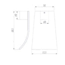 (CH0005.BS)  Waterfall Wall Bath Spout - fully brass built