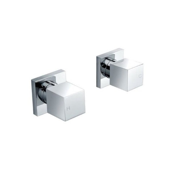 CH0001.ST Taranto shower hot and cold water tap Brass square wall tap