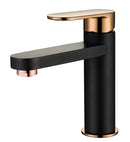 Vetto Basin Mixer Matt Black Rose Gold