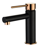 Roul Basin Mixer Matt Black Rose Gold