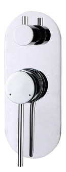 Roul Wall Diverter Mixer Chrome