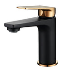 Zevio Basin Mixer Matt Black Rose Gold