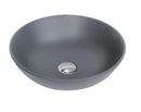 Above Counter Round Slim Basin Ultra Slim Matt GrayDimension: 400x400x135mm
