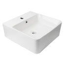 Above/WH art basin with overflowGloss White, 1 Tap HoleSize: 420*400*155mm
