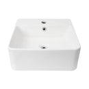 Above/WH art basin with overflowGloss White, 1 Tap HoleSize: 420*400*155mm