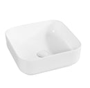 Ultra Slim White Fine Ceramic Basin385x385x140mm