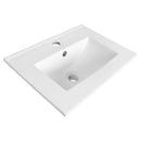 Square Inset Basin Gloss White 1TH, No OverflowDimension: 500 x 360 x 165mm