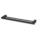TARAN Double Towel Rail 750mm Black