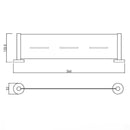 BK427A-B  Rondo- Metal Shelf Black