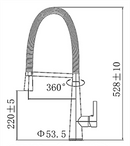 KM002 Pull OUt Sink Mixer Chrome