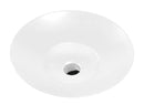 Round Insert Basin Matt White, No Overflow, NTH Dimension: 410x410x160mm