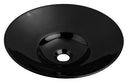 Round Insert Basin Matt Black, No Overflow, NTH Dimension: 410x410x100mm