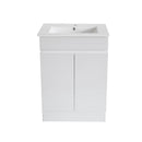 Slimline Vanity Ceramic Top 1TH w/Legs1 P63L vanity cabinet.1 CT63 ceramic top