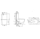 Cosenza Rimless Toilet Suite Slim Seat
