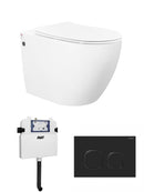 Voghera Rimless Pan Slim Seat; R& T Cistern; S-trap & push Button