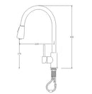 CH1019.KM Pavia pull out kitchen mixerbrass built with plastic/chrome finish pull out head