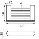VETTO Soap Holder Brush Nickel