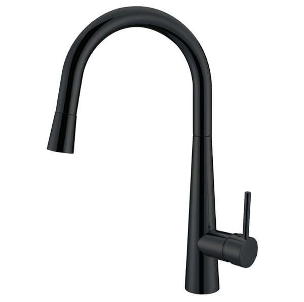 KM005-B/YKB-FO205B Pull Out Sink Mixer Black