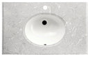 Engineering Stone Top Grey Marble 1200x460 with Oval Basin