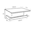 Paper Holder with Phone Shelf  Black