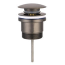 Universal Mushroom pop up waste Gun metal 32mm