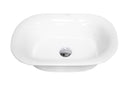 Basin Oval - Semi Recessed 610x440x210