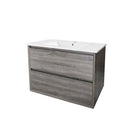 Maximo 45 Degree 600 Wall Hung Vanity Amazon Grey Cabinet only 600x460x550