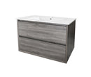 Maximo 45 Degree 750 Wall Hung Vanity Amazon Grey Cabinet