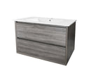 Maximo 45 Degree 900 Wall Hung Vanity Amazon Grey Cabinet 900x460x550