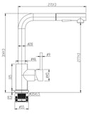 KM011-B Pull Out Kitchen Mixer Black