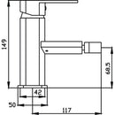 EGBD1 Bidet Mixer Chrome