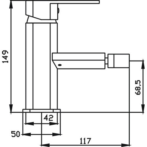 EGBD1 Bidet Mixer Chrome