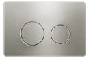 Round Brushed Stainless Dual -Flush Push Plate for R& T Mechanical Concealed  Cistern
