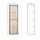 Byron TBN/ Plywood Tall Boy 350x300x1200mm Natural Oak