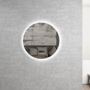 LED-Y-R800 Bronte LED MIRROR Round 800mm With Speaker Touch sensor Switch 5mm copper free mirror with Blue tooth Speaker Anti-Fog