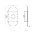 NOOSA MATTE WHITE PILL SHAVING CABINET