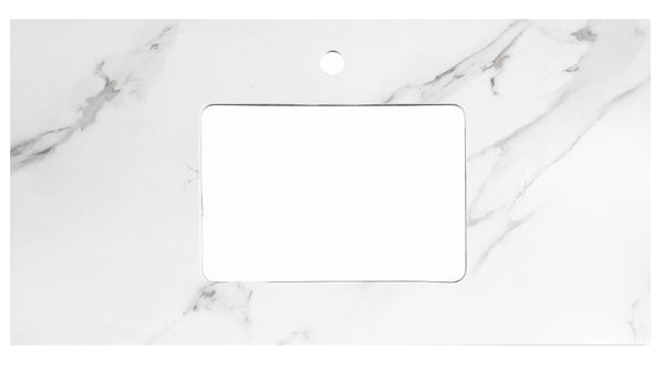 Rock Plate Stone 750x460x15mm Mont Blanc -Statuario Undermount