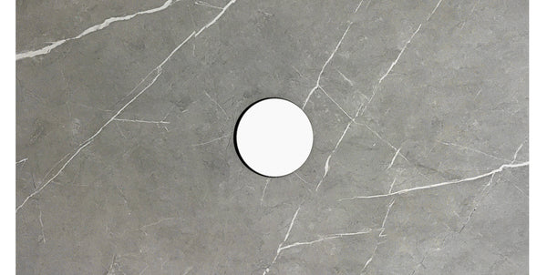 Rock Plate Stone 750x460x15mm AMANI  Above Counter                  Waste Outlet 130mm