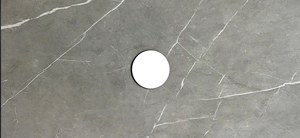 Rock Plate Stone 1200x460x15mm AMANI  Above Counter                  Waste Outlet 130mm