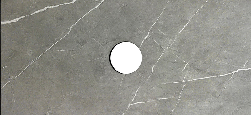 Rock Plate Stone 1200x460x15mm AMANI  Above Counter                  Waste Outlet 130mm