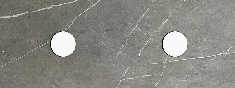 Rock Plate Stone 1500x460x15mm AMANI  Above Counter                  Waste Outlet 130mm