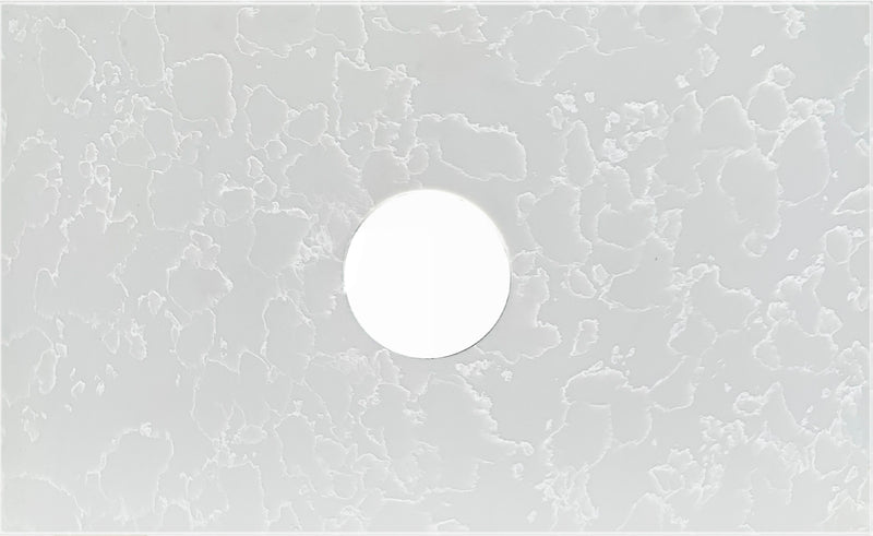 ST64A-220 Quartz Engineer Stone 600x460x20mm Argento Silver Ultra Deluxe Above Counter Waste Outlet 220mm