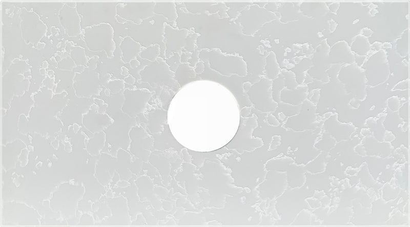 ST74A-220 Quartz Engineer Stone 750x460x20mm Argento Silver Ultra Deluxe Above Counter Waste Outlet 220mm